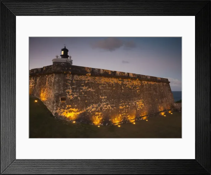 Framed Print : Puerto Rico, San Juan, Old San Juan, San Felipe del Morro Fort, El Morro, fortress walls Framed Print : Puerto Rico, San Juan, Old San Juan, San Felipe del Morro Fort, El Morro, fortress walls