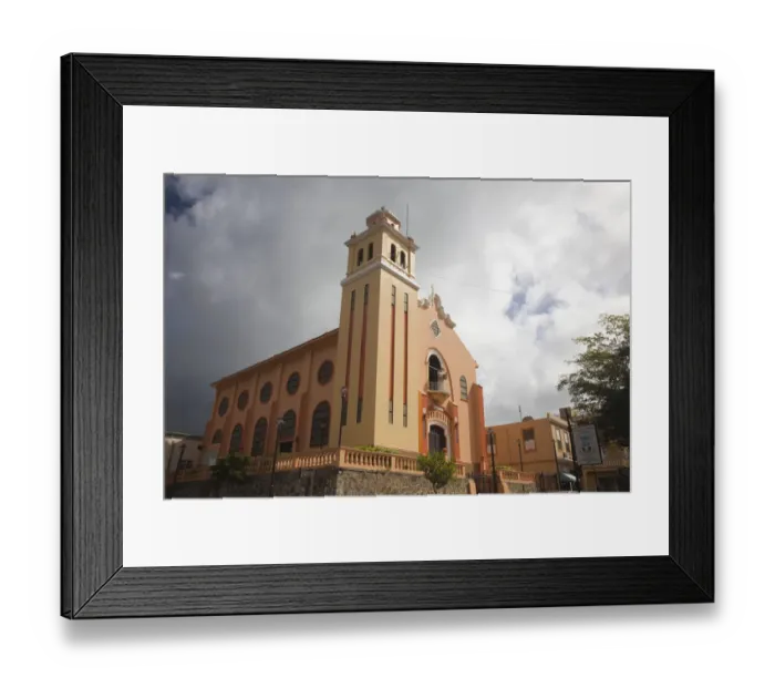 Framed Print : Puerto Rico, Central Mountains, Barranquitas, Parroquia de San Antonio de Padua church Framed Print : Puerto Rico, Central Mountains, Barranquitas, Parroquia de San Antonio de Padua church