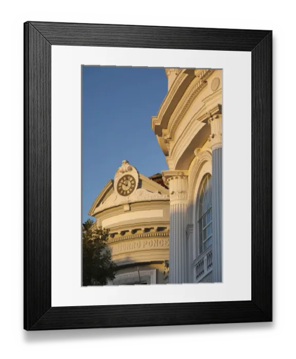 Framed Print : Puerto Rico, South Coast, Ponce, Plaza Las Delicias, colonial-era building detail Framed Print : Puerto Rico, South Coast, Ponce, Plaza Las Delicias, colonial-era building detail