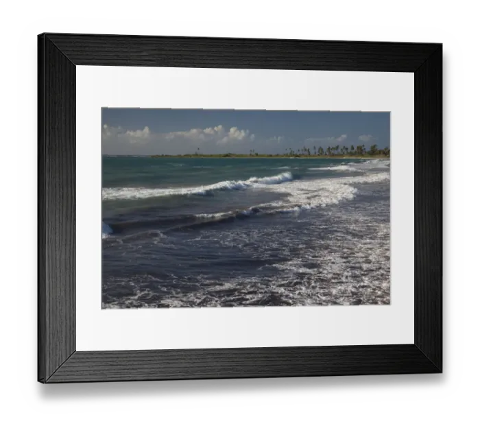 Framed Print : Puerto Rico, South Coast, Guanica, Bahia de la Ballena bay
