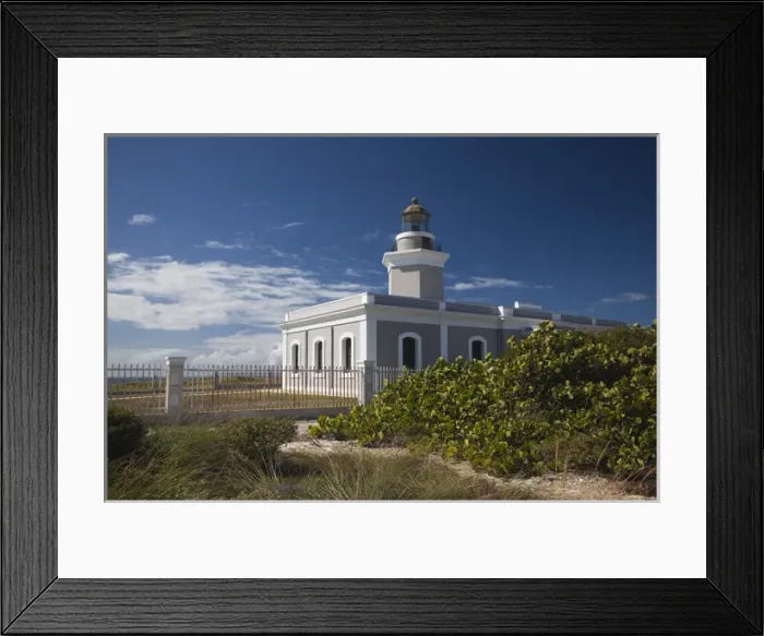 Framed Print : Puerto Rico, West Coast, Cabo Rojo, Cabo Rojo lighthouse