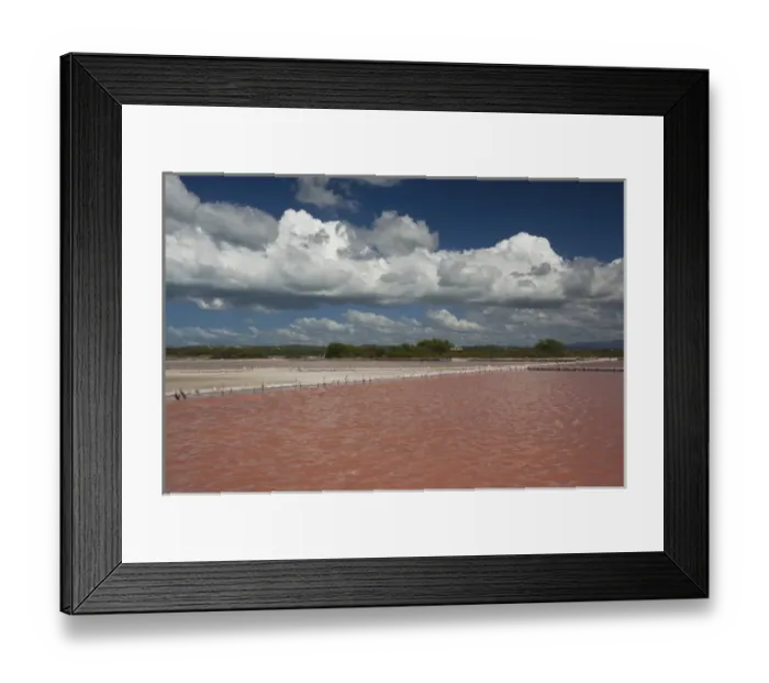 Framed Print : Puerto Rico, West Coast, Cabo Rojo, Corozo salt pond Framed Print : Puerto Rico, West Coast, Cabo Rojo, Corozo salt pond