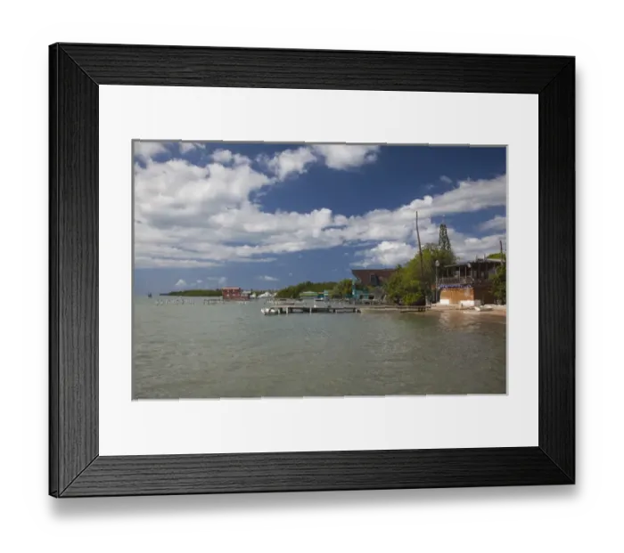 Framed Print : Puerto Rico, West Coast, Boqueron, waterfront