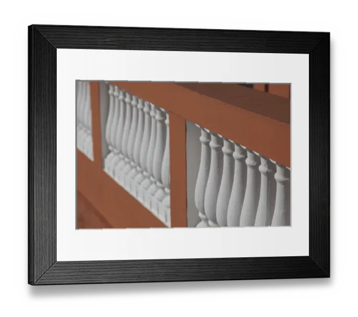 Framed Print : Puerto Rico, West Coast, San German, building detail