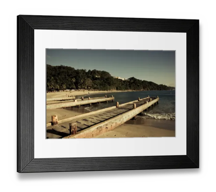 Framed Print : Puerto Rico, West Coast, Aguadilla, Crashboat Beach