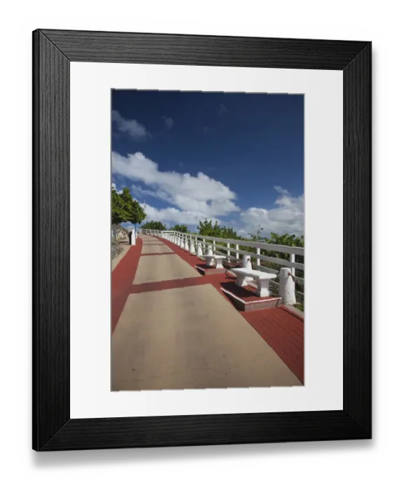 Framed Print : Puerto Rico, North Coast, Arecibo, Arecibo Lighthouse Park, walkway Framed Print : Puerto Rico, North Coast, Arecibo, Arecibo Lighthouse Park, walkway