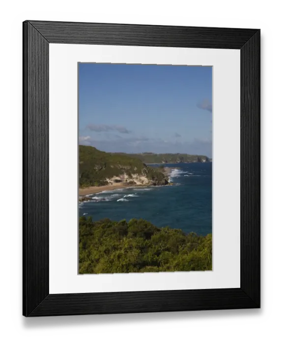 Framed Print : Puerto Rico, North Coast, Isabela, coastline view by El Tunel Framed Print : Puerto Rico, North Coast, Isabela, coastline view by El Tunel
