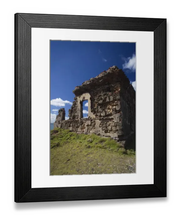 Framed Print : Puerto Rico, San Juan area, Catano, Isla de Cabras, ruins of Fuerte del Canuelo fort, b Framed Print : Puerto Rico, San Juan area, Catano, Isla de Cabras, ruins of Fuerte del Canuelo fort, b