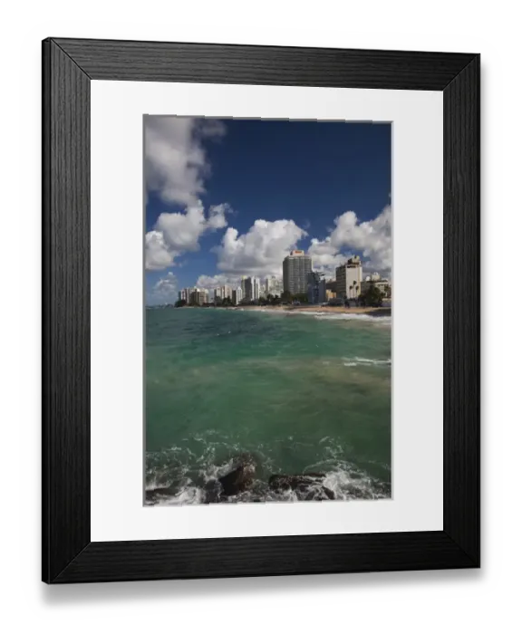 Framed Print : Puerto Rico, San Juan, Condado, Condado high rise buildings Framed Print : Puerto Rico, San Juan, Condado, Condado high rise buildings