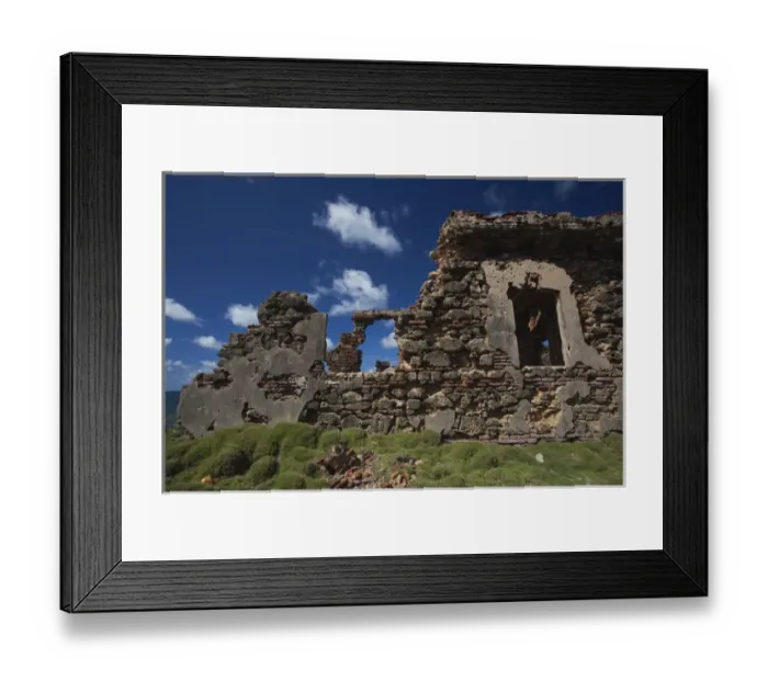 Framed Print : Puerto Rico, San Juan area, Catano, Isla de Cabras, ruins of Fuerte del Canuelo fort, b Framed Print : Puerto Rico, San Juan area, Catano, Isla de Cabras, ruins of Fuerte del Canuelo fort, b