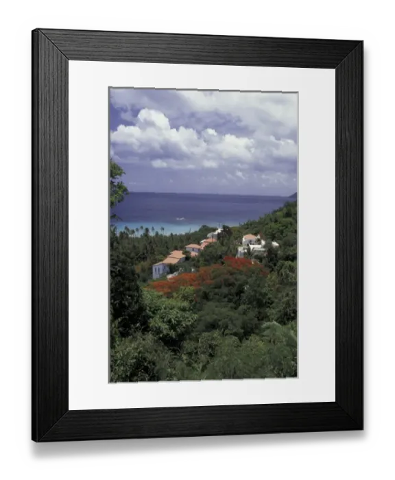 Framed Print : CARIBBEAN, USVI, Saint Croix Villas on the hillside Framed Print : CARIBBEAN, USVI, Saint Croix Villas on the hillside