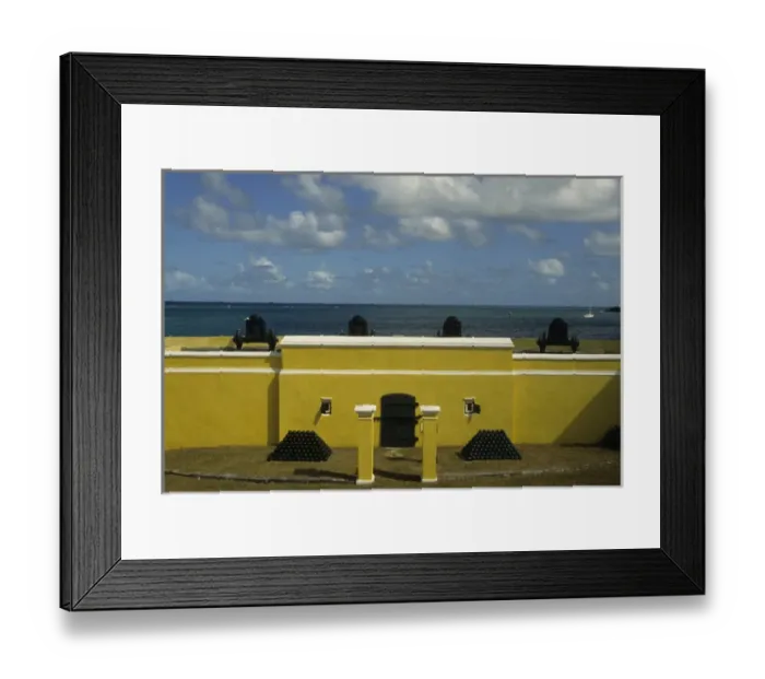 Framed Print : Caribbean: US Virgin Islands, St Croix, Christiansted, Ft Christian