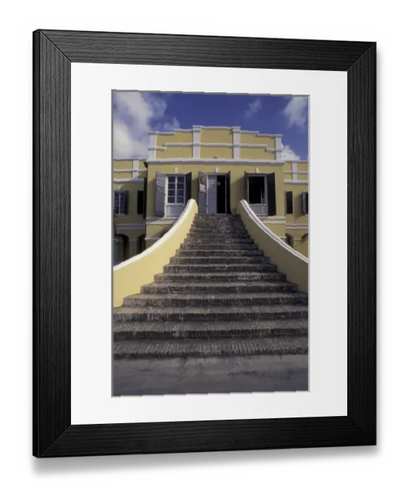Framed Print : CARIBBEAN, USVI, Saint Croix Nat l Park Service building