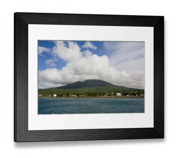 Framed Print : Cloud covered Nevis Peak Framed Print : Cloud covered Nevis Peak