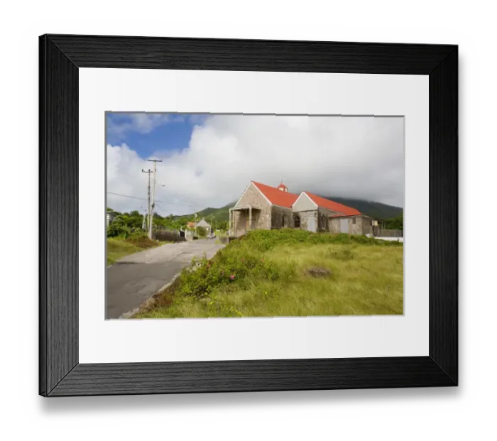 Framed Print : St. Georges Anglican Church, 1842 - Windward Beach, Nevis Framed Print : St. Georges Anglican Church, 1842 - Windward Beach, Nevis