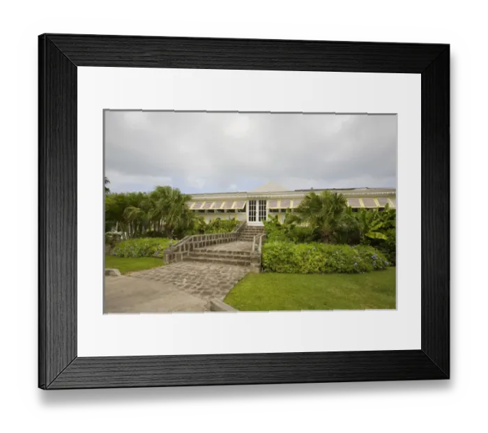 Framed Print : Nisbet Plantation Resort, home of Fanny Nisbet and Lord Horatio Nelson