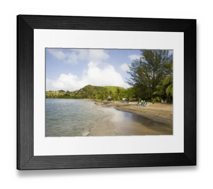 Framed Print : Oualie Beach Hotel beach Framed Print : Oualie Beach Hotel beach