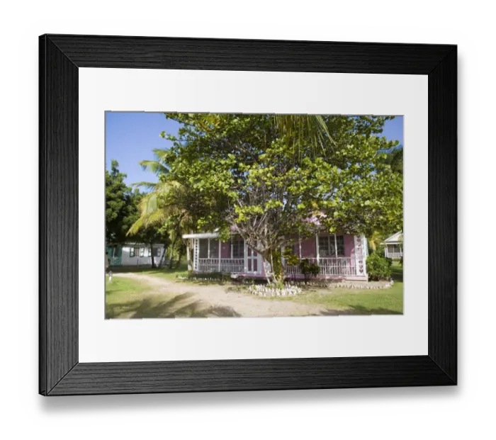 Framed Print : Oualie Beach Hotel, bungalows Framed Print : Oualie Beach Hotel, bungalows