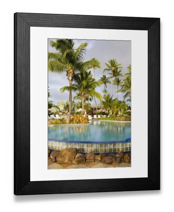 Framed Print : Pool and Gardens, Four Seasons Resort Framed Print : Pool and Gardens, Four Seasons Resort