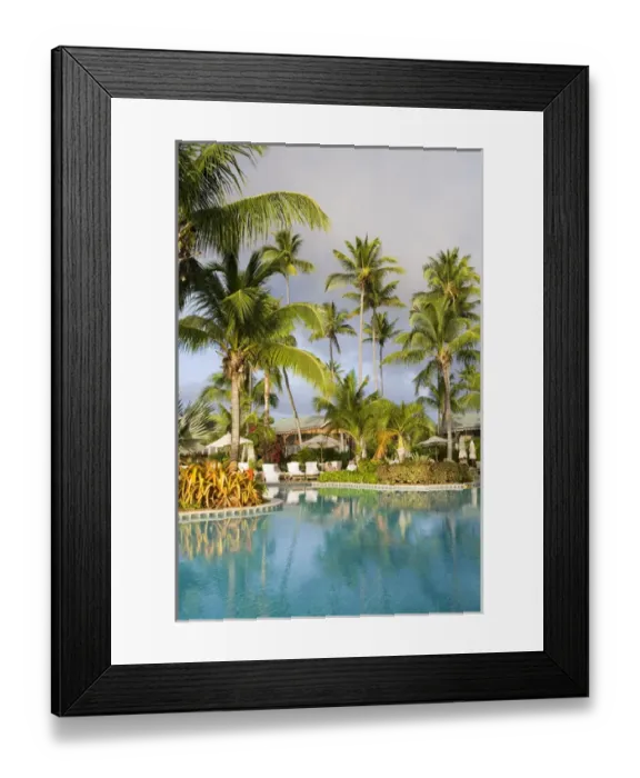 Framed Print : Pool and Gardens, Four Seasons Resort