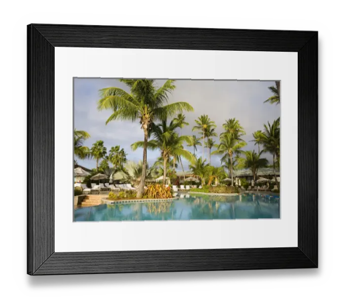 Framed Print : Pool and Gardens, Four Seasons Resort Framed Print : Pool and Gardens, Four Seasons Resort