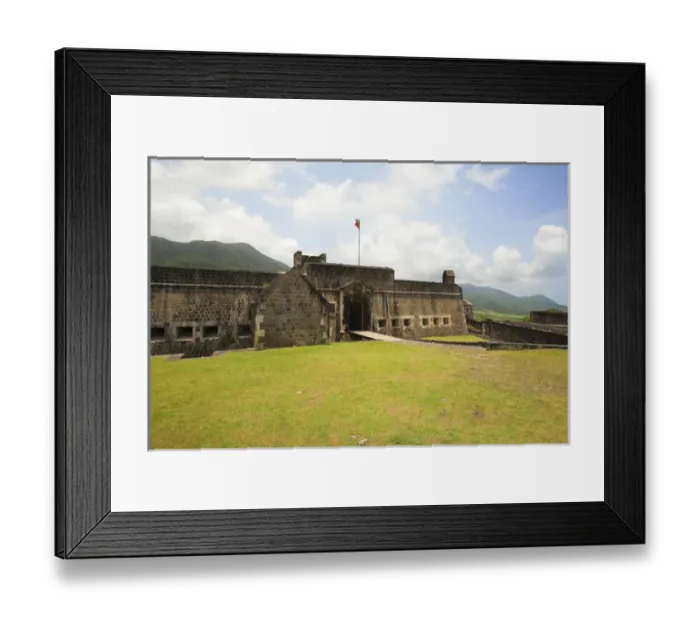 Framed Print : Brimstone Hill Fortress, built 1690-1790, 800-feet above the sea, called the Gibraltar