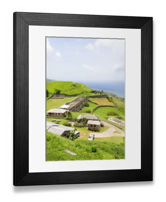 Framed Print : Brimstone Hill Fortress, built 1690-1790, 800-feet above the sea, called the Gibraltar