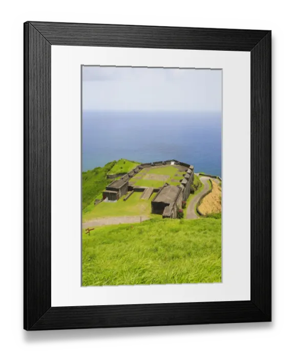 Framed Print : Brimstone Hill Fortress, built 1690-1790, 800-feet above the sea, called the Gibraltar