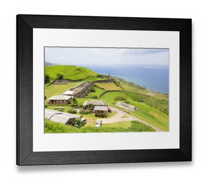 Framed Print : Brimstone Hill Fortress, built 1690-1790, 800-feet above the sea, called the Gibraltar Framed Print : Brimstone Hill Fortress, built 1690-1790, 800-feet above the sea, called the Gibraltar