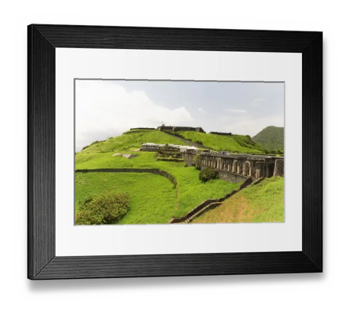Framed Print : Brimstone Hill Fortress, built 1690-1790, 800-feet above the sea, called the Gibraltar Framed Print : Brimstone Hill Fortress, built 1690-1790, 800-feet above the sea, called the Gibraltar
