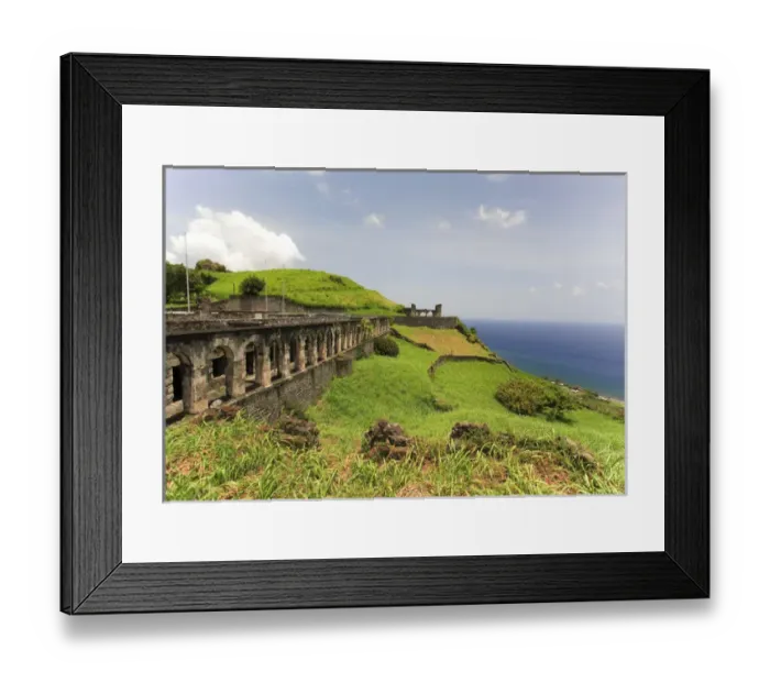 Framed Print : Brimstone Hill Fortress, built 1690-1790, 800-feet above the sea, called the Gibraltar Framed Print : Brimstone Hill Fortress, built 1690-1790, 800-feet above the sea, called the Gibraltar