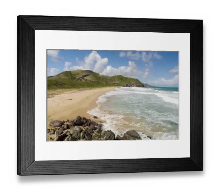 Framed Print : North Frigate Bay, southeast peninsula, St Kitts, Caribbean
