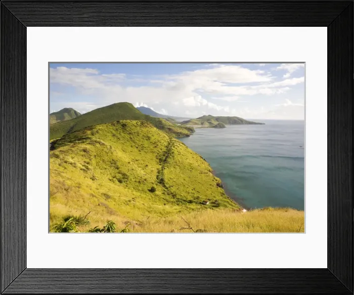 Framed Print : White House Bay, southeast peninsula, St Kitts, Caribbean