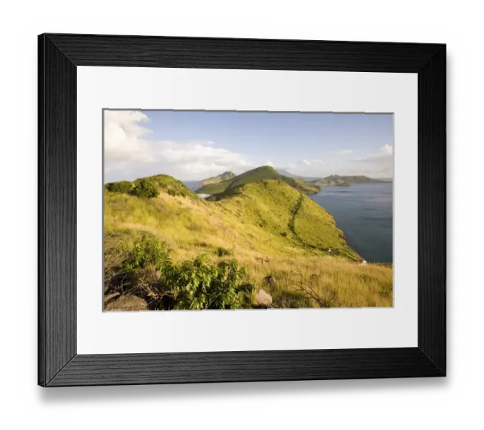 Framed Print : 01. Southeast peninsula, St Kitts, Caribbean