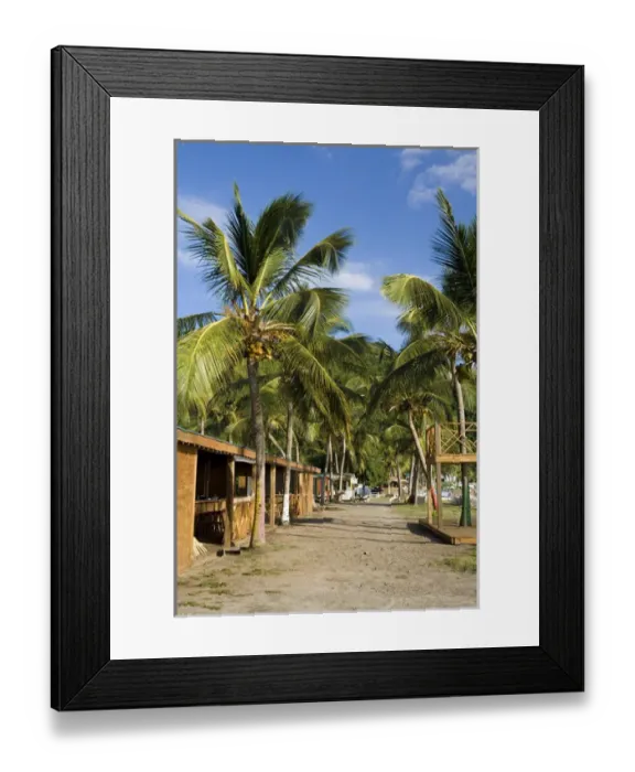 Framed Print : Beach bars at Frigate Bay southside, St Kitts, Caribbean Framed Print : Beach bars at Frigate Bay southside, St Kitts, Caribbean