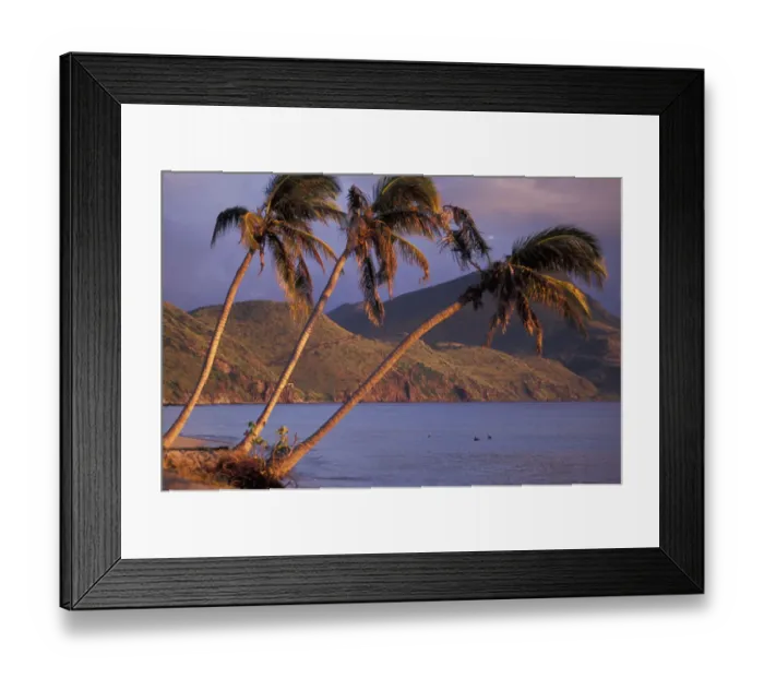 Framed Print : Caribbean, St. Kitts. Beach scene Framed Print : Caribbean, St. Kitts. Beach scene