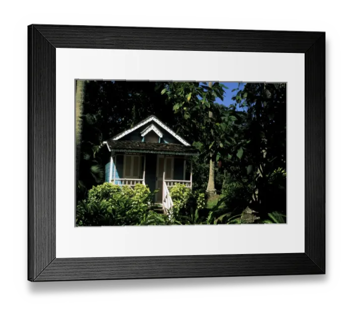 Framed Print : Caribbean, St. Lucia, Soufriere. A home on a plantation Framed Print : Caribbean, St. Lucia, Soufriere. A home on a plantation
