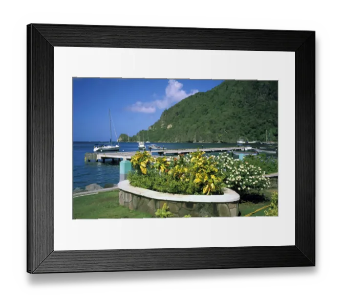 Framed Print : Caribbean, St. Lucia, Soufriere. Near harbor Framed Print : Caribbean, St. Lucia, Soufriere. Near harbor