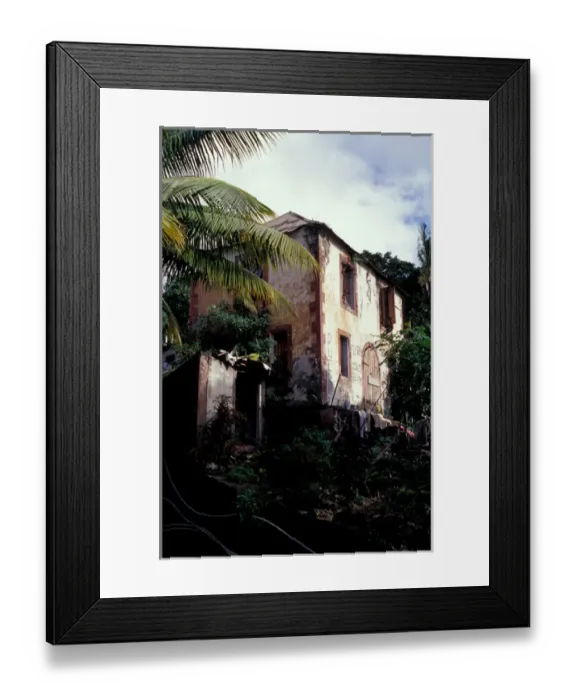 Framed Print : Caribbean, BWI, St. Lucia, Street Scene, Soufriere Framed Print : Caribbean, BWI, St. Lucia, Street Scene, Soufriere