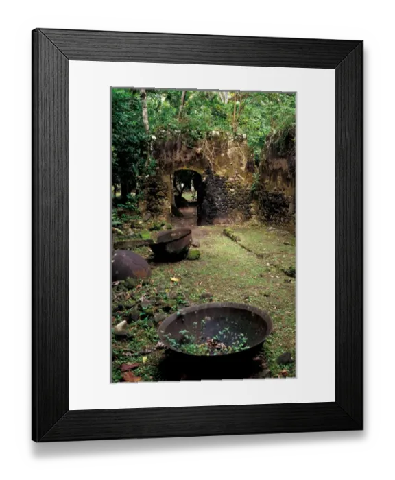 Framed Print : Caribbean, BWI, St. Lucia, French Mill ruins at Anse Mamin, Anse Chastenet Framed Print : Caribbean, BWI, St. Lucia, French Mill ruins at Anse Mamin, Anse Chastenet