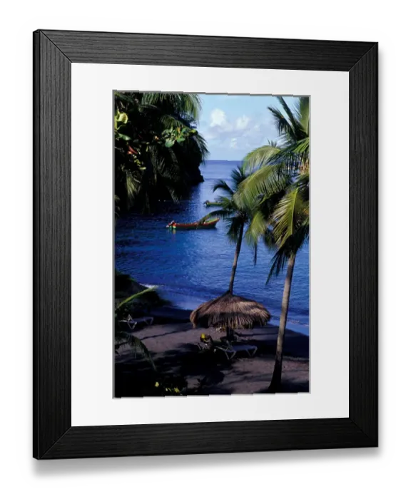 Framed Print : Caribbean, BWI, St. Lucia, Anse Chastenet Beach Framed Print : Caribbean, BWI, St. Lucia, Anse Chastenet Beach