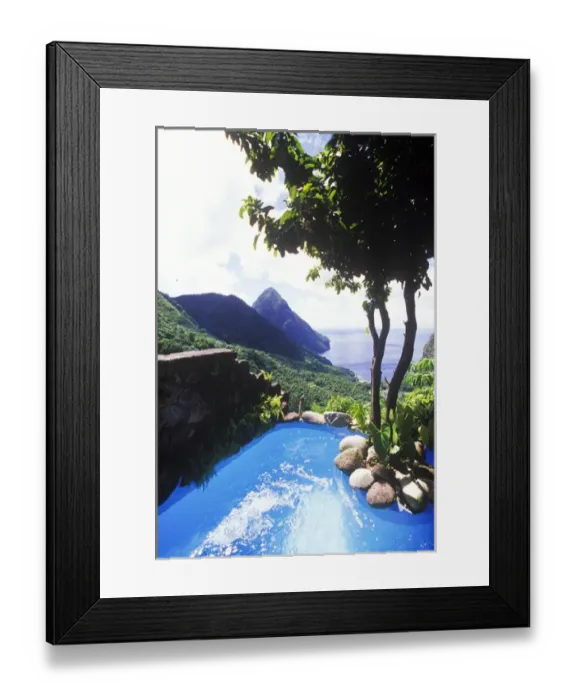 Framed Print : Ladera Resort, Sourfriere, St Lucia, Caribbean Framed Print : Ladera Resort, Sourfriere, St Lucia, Caribbean