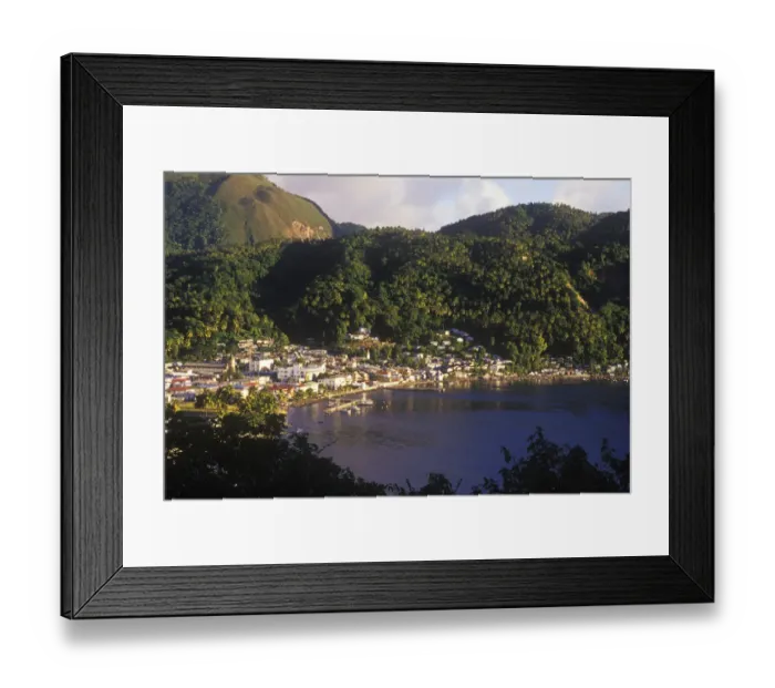 Framed Print : Souffriere, St Lucia, Caribbean Framed Print : Souffriere, St Lucia, Caribbean
