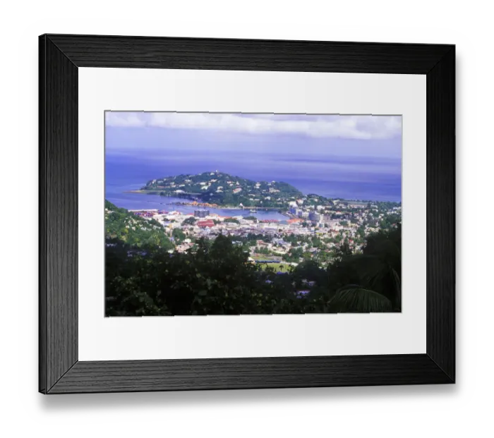 Framed Print : Castries, St Lucia, Caribbean Framed Print : Castries, St Lucia, Caribbean