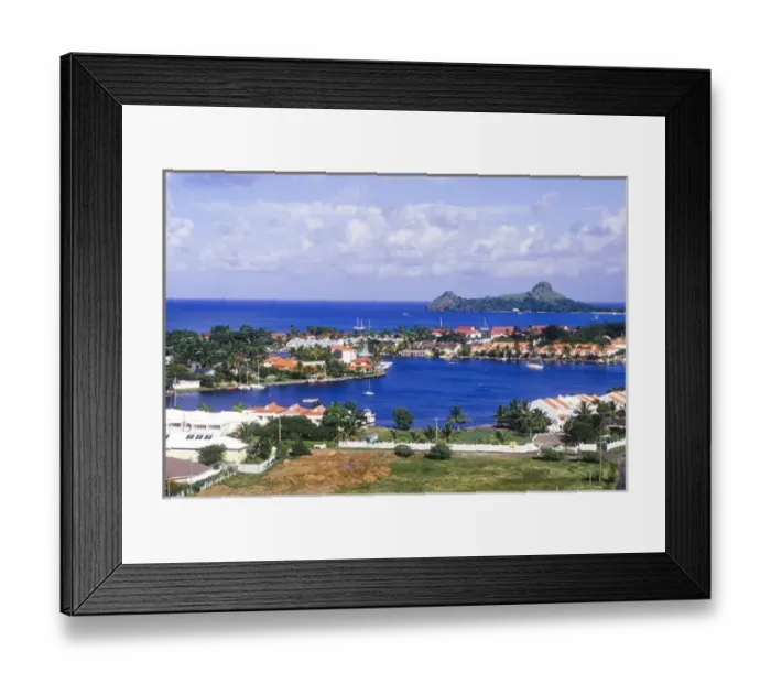 Framed Print : Choc Bay, Castries city center, St Lucia, Caribbean Framed Print : Choc Bay, Castries city center, St Lucia, Caribbean
