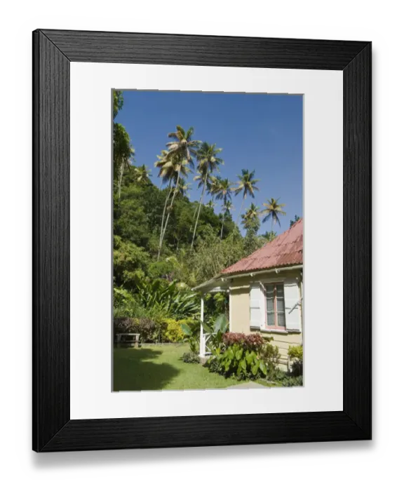 Framed Print : North America, Caribbean, St. Lucia, Soufriere. Fond Doux Holiday Plantation. Established Framed Print : North America, Caribbean, St. Lucia, Soufriere. Fond Doux Holiday Plantation. Established