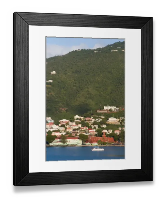 Framed Print : The harbor at Charlotte Amalie on St. Thomas in the U. S. Virgin Islands Framed Print : The harbor at Charlotte Amalie on St. Thomas in the U. S. Virgin Islands
