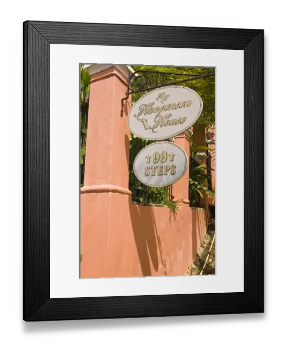 Framed Print : St. Thomas, US Virgin Islands. 99 steps St. Thomas, US Virgin Islands