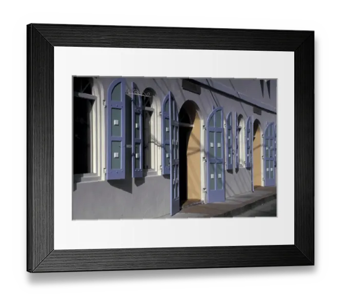 Framed Print : Caribbean, U. S. Virgin Islands, St. Thomas Charlotte Amalie, shops