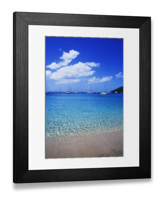Framed Print : Colorful beach Princess Margaret Beach in Bequia, Grenadines Framed Print : Colorful beach Princess Margaret Beach in Bequia, Grenadines
